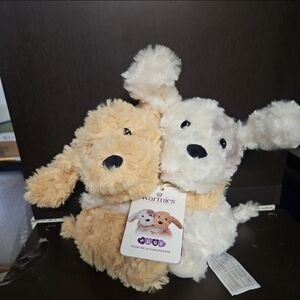 Warmies Hugging Cuddling Dogs Puppies Stuffed Animals Plush Microwaveable